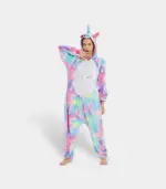 Unicorn Onesie for Adults - Soft Rainbow Kigurumi Pajamas