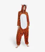 Tiger Onesie for Adults Front View