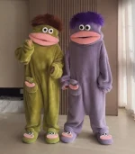 Colorful childrens monster onesies