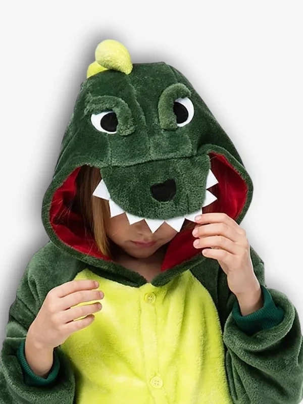 Dinosaur kigurumi hood details