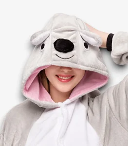 Koala costume hood details