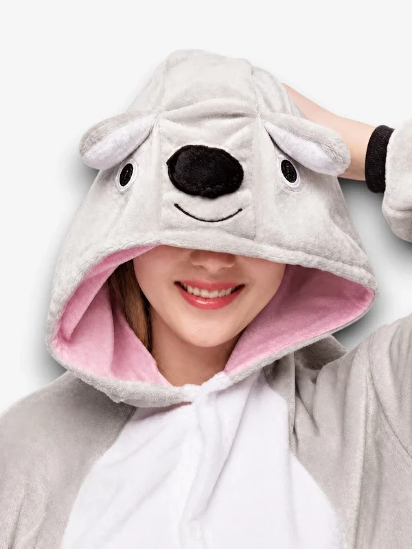 Koala costume hood details