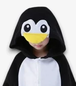 Penguin kids hood detail