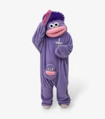 Purple fuzzy monster suit