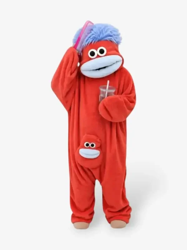 Red kids monster kigurumi
