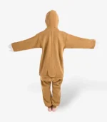 Brown lazy animal costume back
