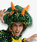 Triceratops kigurumi hood details