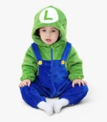 Luigi Baby Sleepwear sitting pose